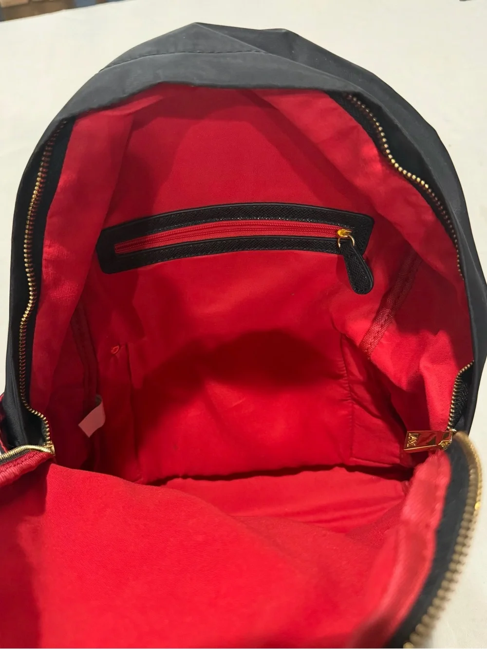 Adrienne Vittadini Black Nylon Backpack